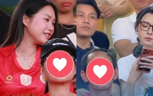 Doãn Hải My đọ sắc cùng Trần Bích Hạnh - vợ Văn Thanh trên khán đài Hàng Đẫy: Nhan sắc "một chín một mười"!