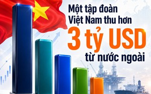 Một tập đoàn Việt Nam thu hơn 3 tỷ USD từ nước ngoài, lớn hơn FPT, Vinamilk và VinFast cộng lại