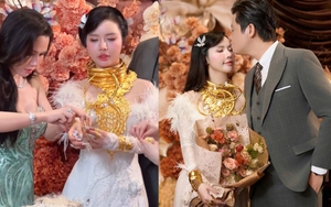 Danh tính cô dâu đeo vàng trĩu cổ, trao quà 40 phút mới xong, hé lộ con số “khủng”