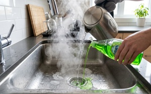Cách tự thông tắc bồn rửa bát bị nghẹt mỡ tại nhà