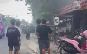 Tưới xăng đốt tiệm giặt, nam thanh niên bị bỏng nặng