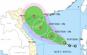 Tin áp thấp nhiệt đới sắp mạnh thành bão số 1 và thời tiết mưa lớn tại Hà Nội