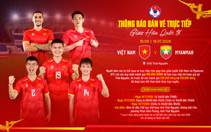 Thông báo bán vé trực tiếp trận giao hữu quốc tế giữa ĐT Việt Nam và ĐT Myanmar