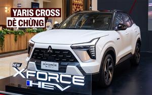 Mitsubishi Xforce hybrid lần đầu xuất xưởng từ nhà máy lắp xe cho Việt Nam: Giá quy đổi 650 triệu đồng, máy 1.6L, có chế độ thuần điện, tăng cạnh tranh Yaris Cross