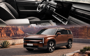 Hyundai Santa Fe 2027 lộ nội thất không ngụy trang, sắp bỏ hộp số DCT và thay đổi toàn diện thiết kế