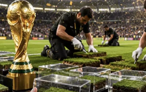 FIFA bóc sân cỏ chung kết World Cup, đóng hộp, bán hàng lưu niệm