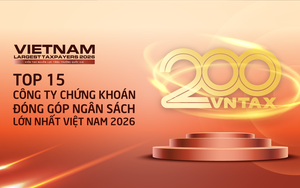 Công bố 15 công ty chứng khoán nộp ngân sách lớn nhất Việt Nam 2026: Số thuế đóng góp lập kỷ lục 14.300 tỷ