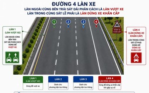 Đề xuất "làn vượt xe" trên cao tốc: Bắt buộc chuyển về làn phải sau khi vượt