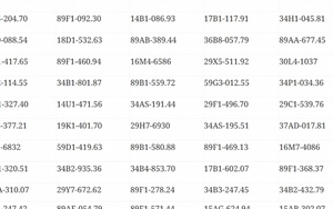 546 chủ xe máy, ô tô mang biển kiểm soát sau khẩn trương nộp phạt nguội theo Nghị định 168 trong danh sách mới nhất