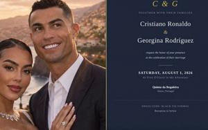 Xôn xao thiệp cưới của Ronaldo và Georgina