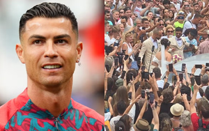 Ronaldo bật cười trước cảnh một đám cưới bị 2.000 người náo loạn vì nhầm tưởng cô dâu chú rể là Georgina và Ronaldo