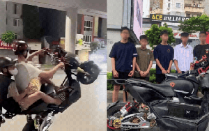 Danh tính nhóm thanh niên trong clip "bốc đầu" xe trên đường phố ở Hà Nội