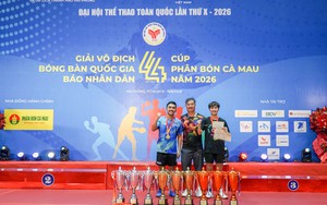 Bóng bàn CAND T&T đứng đầu toàn đoàn, nhận thưởng hơn 2,2 tỷ đồng
