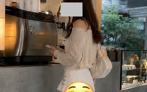 Mặc váy ngắn đi cà phê nhưng gặp sàn nhà bằng gương, cô gái tạo nên tranh cãi