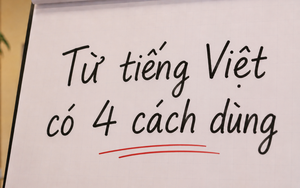 Từ tiếng Việt chỉ 1 âm tiết nhưng lại có tới 4 cách dùng