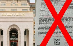 Đại học Y Hà Nội thông tin về giấy báo trúng tuyển học bổng giả mạo