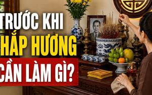 Trước khi thắp hương cần làm gì?
