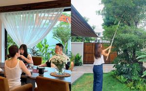 Bên trong biệt thự 500m2 như khu nghỉ dưỡng của nam ca sĩ quê Ninh Bình lấy vợ miền Tây, 3 thế hệ cùng chung sống