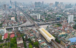 Hà Nội sở hữu siêu nút giao 4 tầng đầu tiên thiết kế hiện đại, kết hợp đường sắt đô thị, vành đai trên cao xung quanh có hàng loạt khu đô thị và trường học