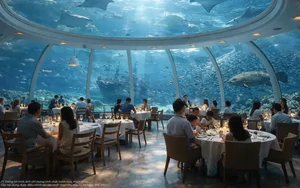 Tỷ phú Phạm Nhật Vượng đang cho xây dựng nhà hàng dưới nước lớn nhất thế giới với 1.000 chỗ ngồi tại siêu dự án 6.200ha vốn đầu tư 18 tỷ USD