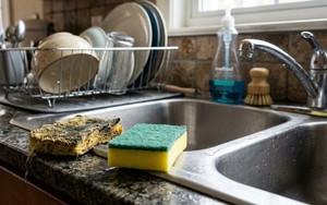 Lời khuyên khi dùng giẻ rửa bát: Giặt sạch, vắt khô vẫn là chưa đủ