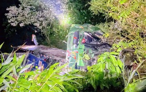 Xe đầu kéo lao vào hộ lan trên quốc lộ, tài xế tử vong