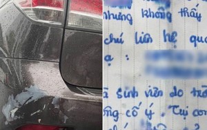 Nữ sinh đợi cả tiếng dưới mưa, để lại thư xin lỗi cùng số điện thoại: Chủ xe đưa ra quyết định bất ngờ