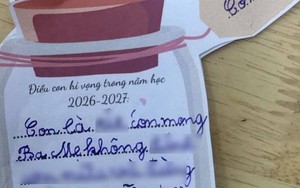 "Thẻ ước nguyện" đầu năm học của con trai khiến bà mẹ không biết nên cười hay mếu: Nước sông Hoàng Hà cũng không rửa sạch nỗi oan này!