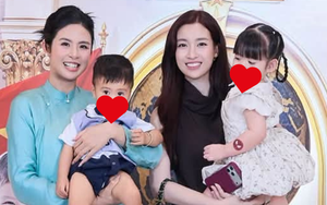 Đỗ Mỹ Linh bế ái nữ Chủ tịch CLB Hà Nội đến dự tiệc nhà Ngọc Hân, nhan sắc nàng dâu hào môn hậu sinh con thứ 2 gây sốt