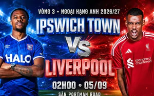Nhận định Ipswich Town vs Liverpool, 02h00 ngày 5/9: Chiến thắng đầu tay