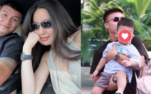 Quang Hải "xả vai" cầu thủ, cùng Chu Thanh Huyền đưa con trai đi học ngày đầu năm học mới