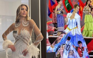 Hoa hậu Argentina mặc váy in hình Messi là ai?