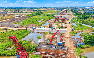 Rầm rộ thi công cầu Ngọc Hồi, phấn đấu hoàn thành trước APEC 2027