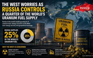 Sau khí đốt, châu Âu lại phải tìm cách ‘thoát uranium Nga’