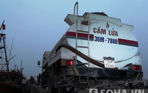 Thanh Hóa: Bắt giữ xe nghi ngờ chở xăng dầu giả