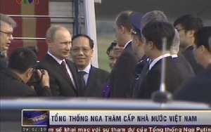 Bản tin video: Đón Tổng thống Nga V.Putin tại sân bay Nội Bài