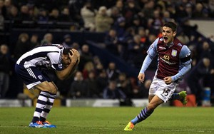 Siêu phẩm “nổ” tưng bừng trong trận Aston Villa 2-2 West Brom