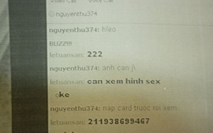 “Chat sex” lừa hàng trăm triệu đồng