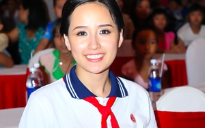 Mai Phương Thúy làm đội viên trong ngày Tết Thiếu nhi