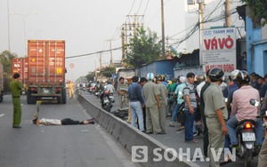 Bình Dương: Người đàn ông chết thảm dưới bánh xe container