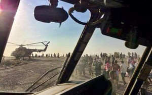 Chở quá đông người, trực thăng thả hàng viện trợ tại Iraq gặp nạn