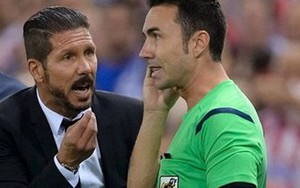 Đập đầu trọng tài, HLV Diego Simeone bị cấm chỉ đạo 8 trận