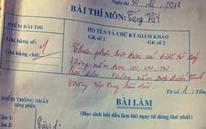 Bài thi thi tiếng Việt ở hội đồng... Bilađen