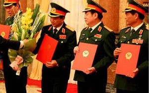 4 cán bộ cấp cao được phong hàm Thượng tướng