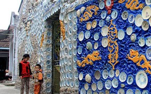 Ngôi nhà gắn 9.000 gốm sứ cổ, làm trong 16 năm chỉ có ở Việt Nam
