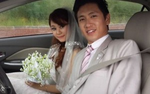 Chồng sắp cưới Lê Thúy bị tung "ảnh cưới" trong quá khứ