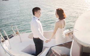 Văn Quyến lộ ảnh cưới trên du thuyền cực “chất”