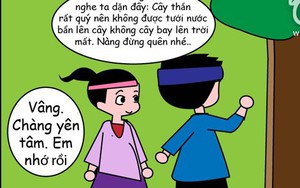 Sự tích chú Cuội ngồi gốc cây đa qua tranh vẽ