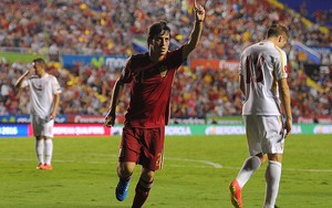 Tây Ban Nha đại thắng, HLV Del Bosque "thổi" David Silva