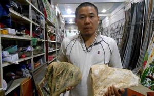 Thanh Hóa: Phát hiện xương khủng long hóa thạch?